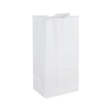 BAG PAPER WHITE #8 GREY-LO-FP-SOS08W