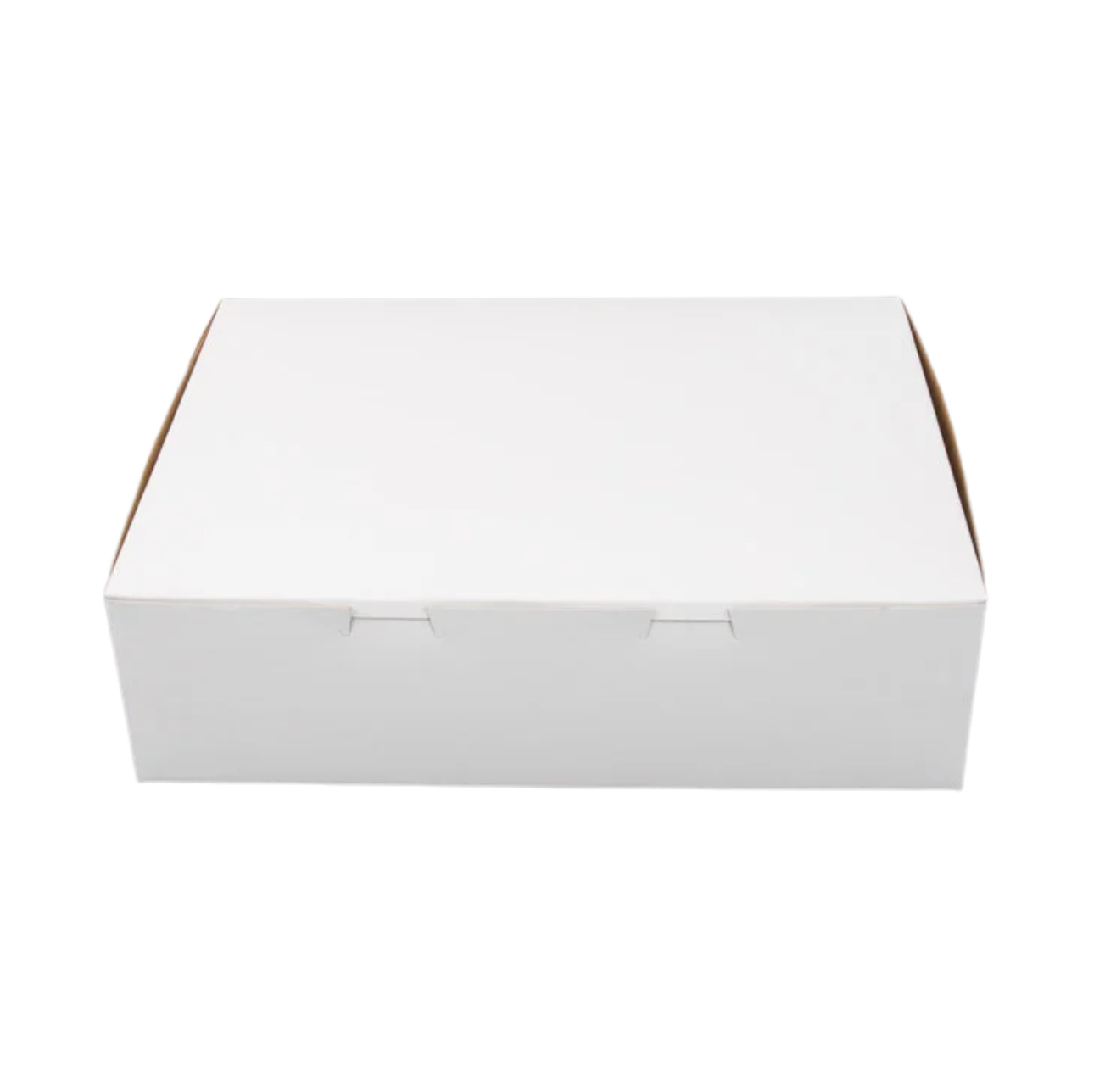 BOX CAKE WHITE 1/4 SHEET 14"X10"X4" GREY-PH-1215