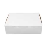 BOX CAKE WHITE 1/4 SHEET 14"X10"X4" GREY-PH-1215