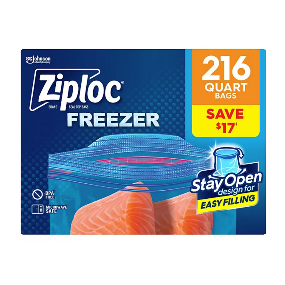 ZIPLOC BAG QUARTER FREEZER OAK-SA-9162054