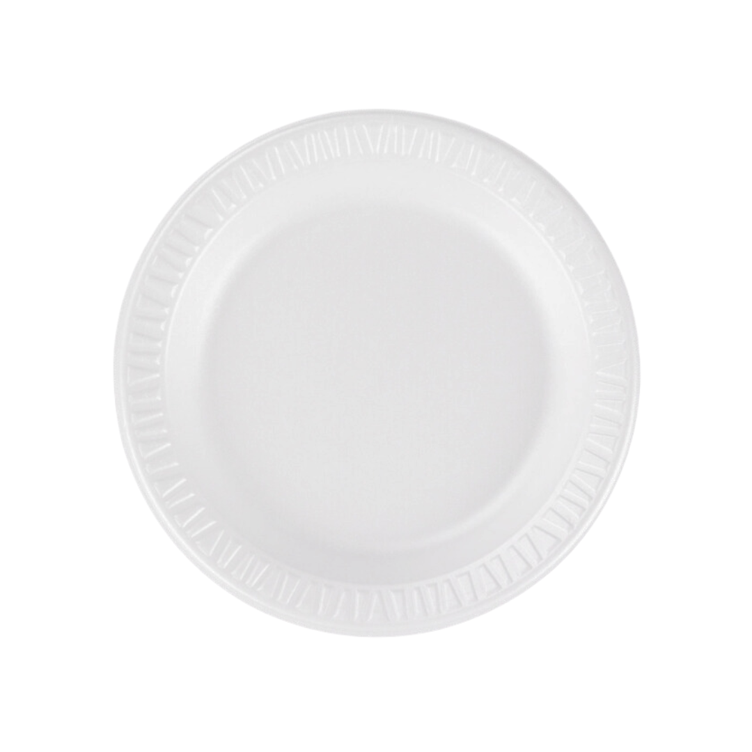PLATE FOAM WHITE 6" PLAIN REYMA CALLE-MR-6PWCRPT006