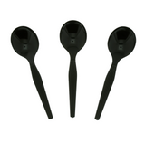 CUTLERY SOUP SPOON BLACK HW UNWRAPPED SILLA-WL-8132