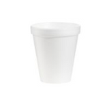 CUP FOAM WHITE 8oz DART GREY-MR-8J8