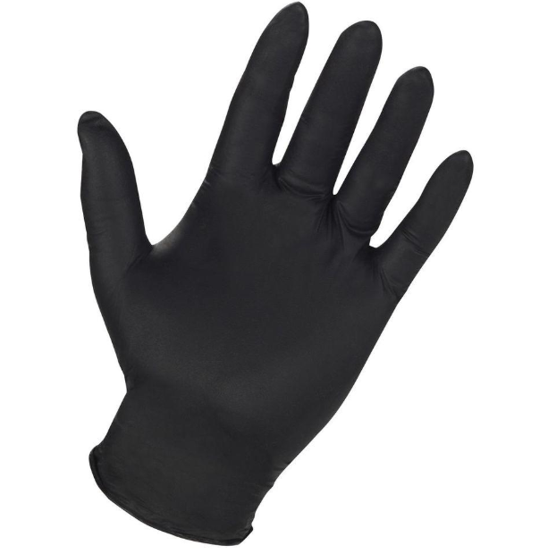 GLOVES NITRILE BLACK M KARAT SILLA-LO-FP-GN1027B