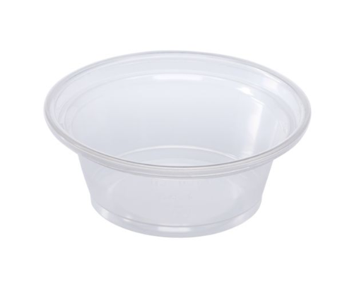 PORTION CUP 1oz CLEAR SQUAT KARAT CORNER-LO-FP-P100-PP