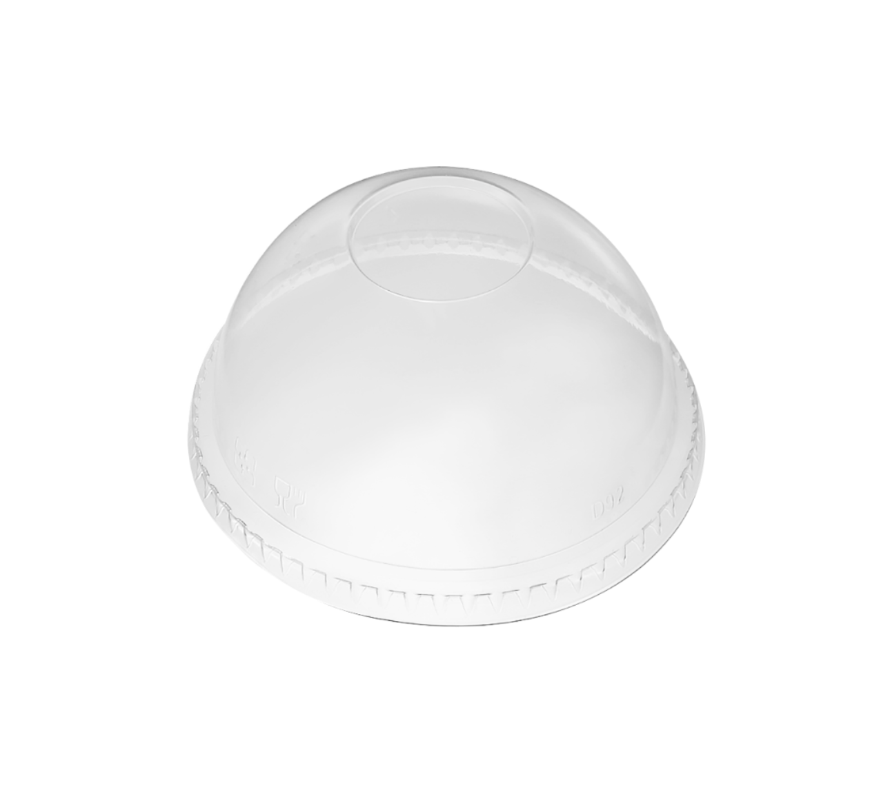 LID DOME 9-12oz NO HOLE KARAT CORNER-LO-C-HDL662-A-NH