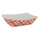 TRAY FOOD PAPER RED 1 LB KARAT muestra-LO-FP-FT100G
