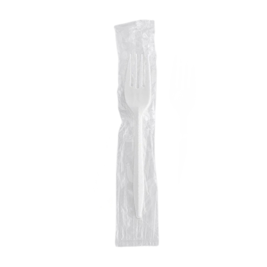 CUTLERY FORK WHITE MED WRAPPED PEPE-SH-E178001