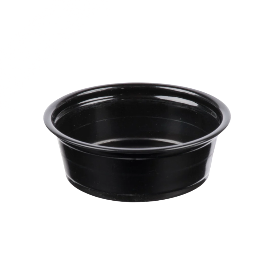 PORTION CUP 1.5 oz BLACK KARAT INITIO-AC-PCB150B