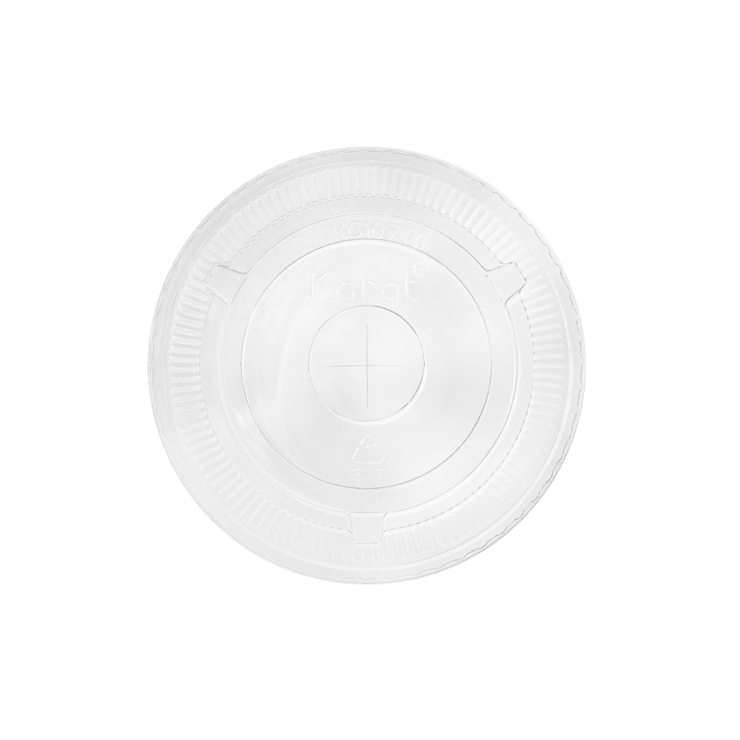 LID PET FLAT 32oz KARAT muestra-LO-C-KC107TS