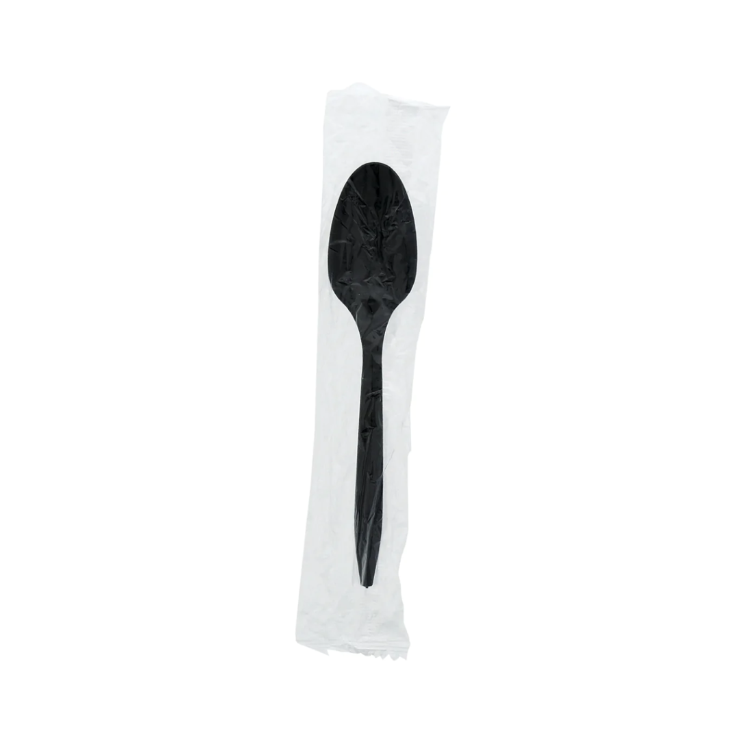 CUTLERY TEASPOON BLACK MED/WT WRAPPED PRODEL-BU-75002684