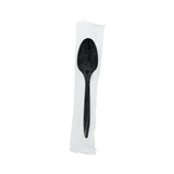 CUTLERY TEASPOON BLACK MED/WT WRAPPED PRODEL-BU-75002684