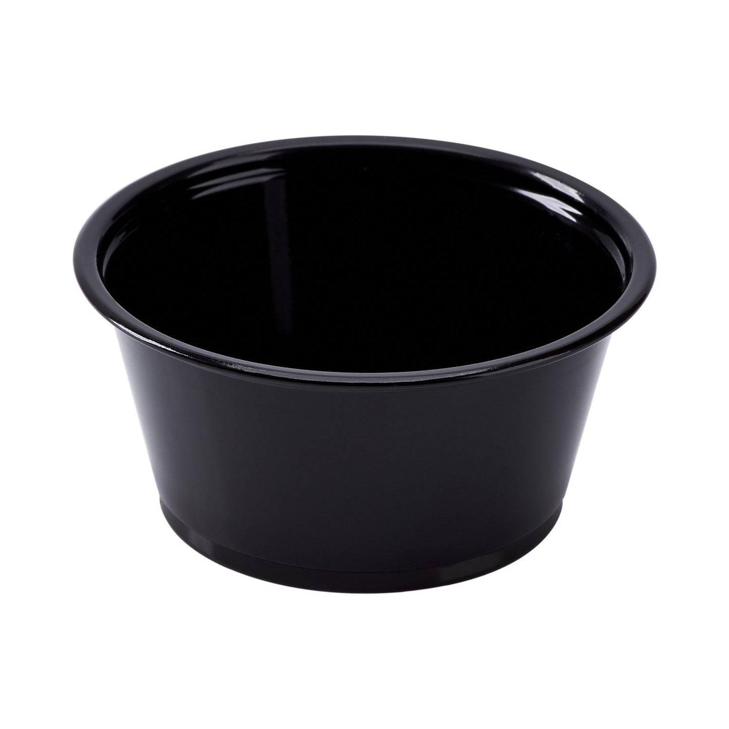 PORTION CUP 3.25 oz BLACK KARAT KCK-LO-FP-P325-PPB
