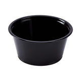 PORTION CUP 3.25 oz BLACK KARAT KCK-LO-FP-P325-PPB