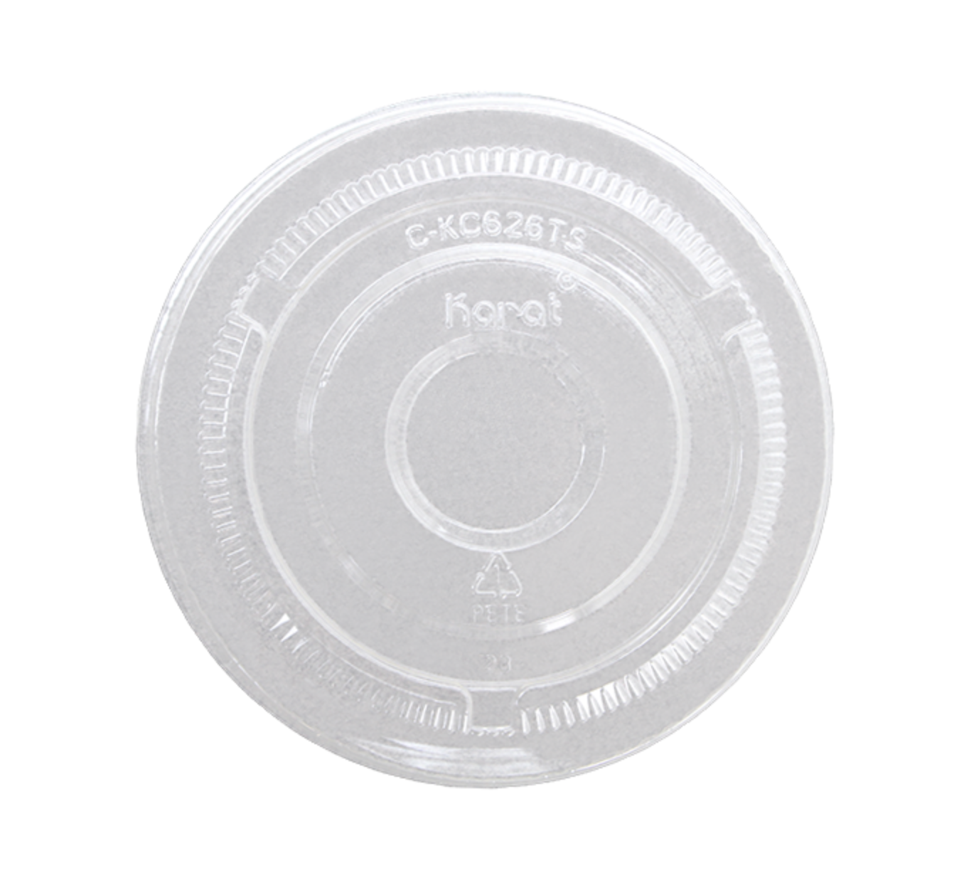 LID PET FLAT SL 12-24 oz KARAT INITIO-LO-CKC626TS
